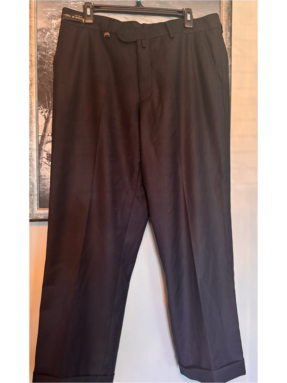 Men's Italian Dark Navy Dress Pants